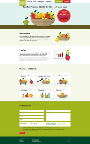 Webdesign für eat-more-fresh…